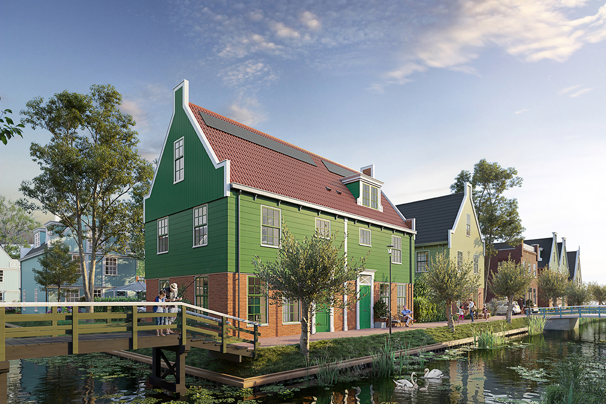 Vrijstaand en aan het water in Langepad