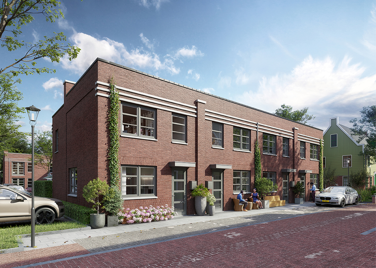 De charme van het Pakhuis, met rij- en hoekwoningen